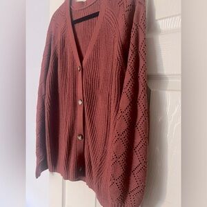 Knit cardigan with buttons